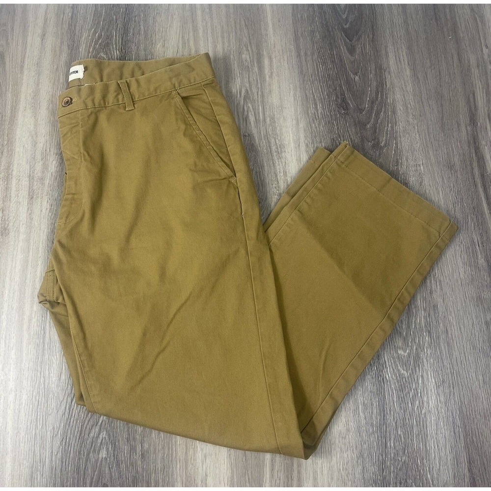 Taylor Stitch Mens Democratic Chino Pants Tan Size 35